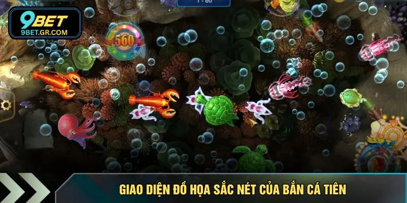 Giao diện đồ họa sắc nét của bắn cá tiên